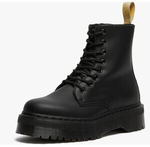 NWOB Dr. Martens Vegan Jadon Ii Mono Felix Rub Off Platform Black Boots 7W 6M US